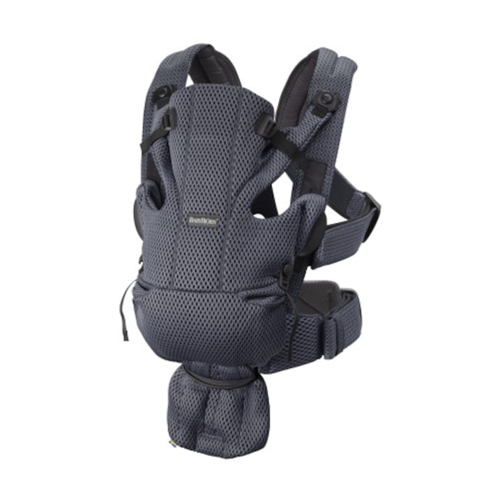 Reducere  RESIGILAT: Marsupiu anatomic Move pentru bebelusi BabyBjorn Antracit 3D Mesh