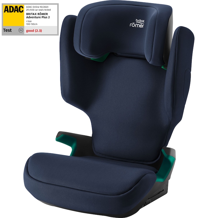 Reducere  RESIGILAT: Scaun auto fara isofix pentru copii Britax Romer, Adventure Plus 2, Night Blue, 3.5-12 ani, 100-150 cm, 15-36 kg, testat ADAC