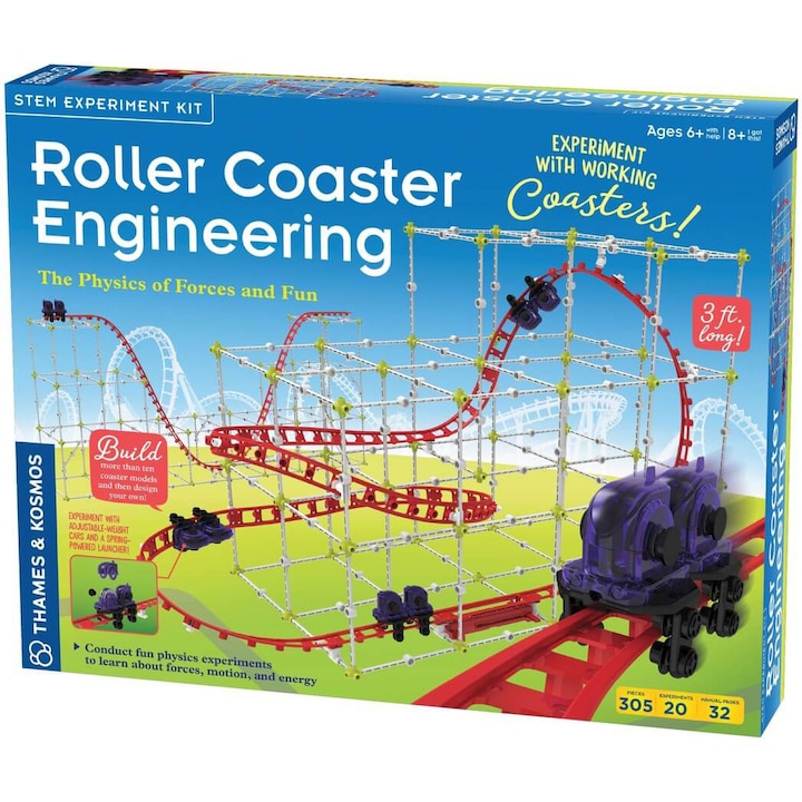 Reducere  RESIGILAT: Set educativ STEM Thames & Kosmos – Roller Coaster