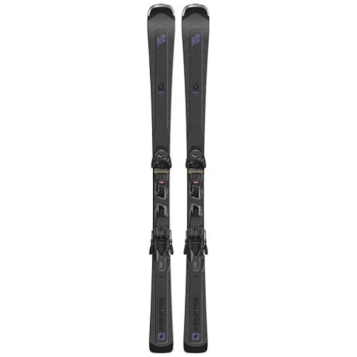 Reducere  RESIGILAT: Schiuri SKI DISRUPTION 76C ALLIANCE ER3 10 COMPACT QUIKCLIK, cu legaturi, pentru femei, 142cm, negru