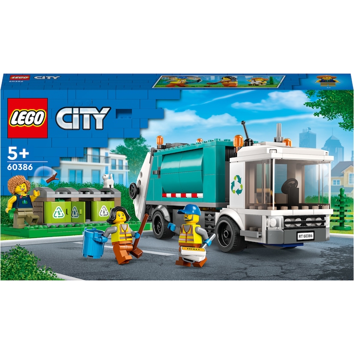 Reducere  RESIGILAT: LEGO® City – Camion de reciclare 60386, 261 piese