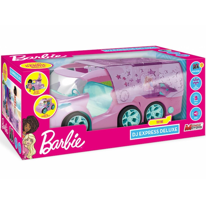 Reducere  RESIGILAT: Masinuta RC Barbie 2 in 1 – DJ Express