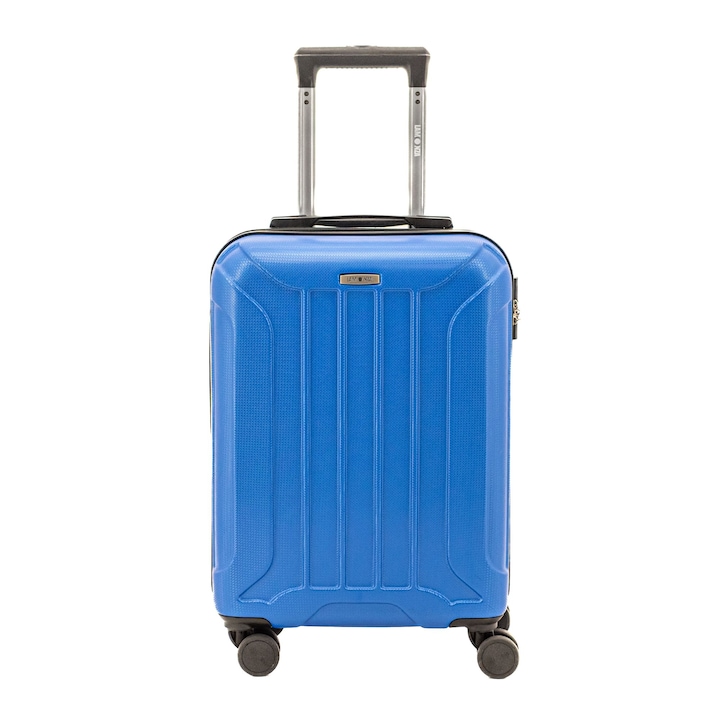 Reducere  RESIGILAT: Troler Lamonza Capri, 4 roti, cifru, 2.9 kg, 55x36x22 CM, albastru