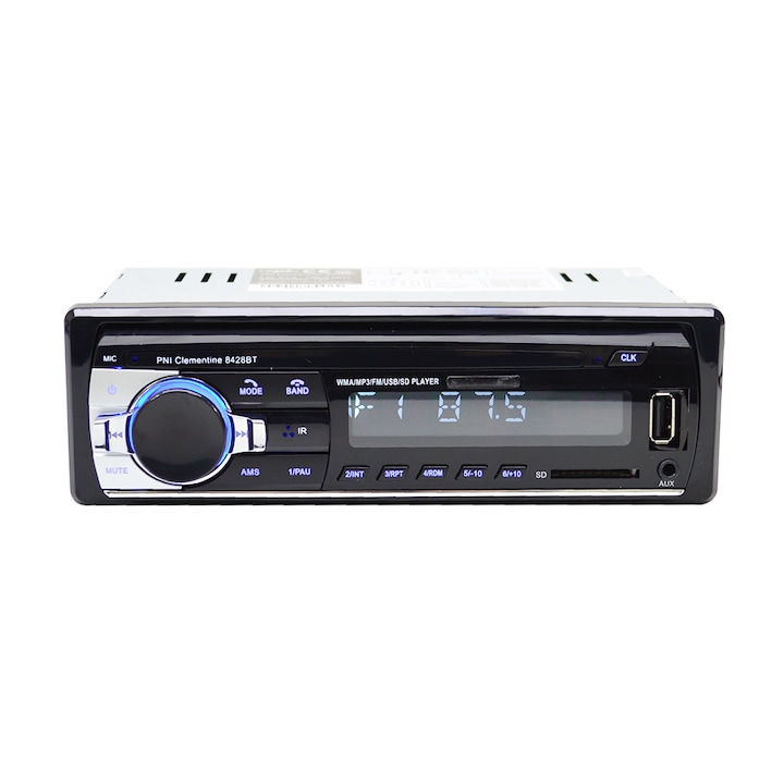 Reducere  RESIGILAT: Radio MP3 player auto PNI Clementine 8428BT, 4x45w, 1 DIN cu SD, USB, AUX, RCA, Bluetooth