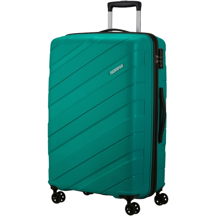 Reducere  RESIGILAT: Troler American Tourister Jetdriver 3.0 spinner 77cm TSA, PP, albastru cyan