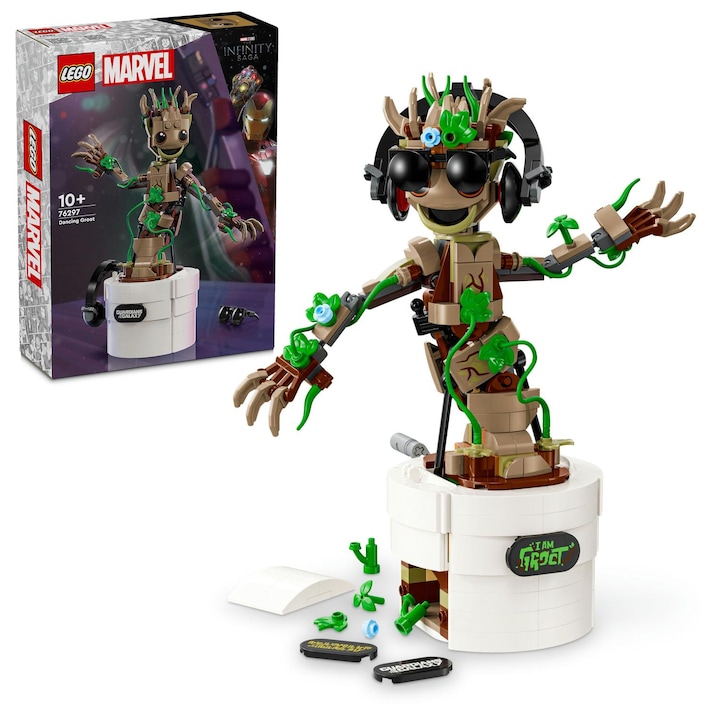 Reducere  RESIGILAT: LEGO® Marvel – Groot dansator 76297, 459 piese