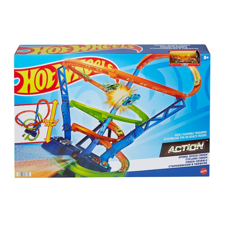 Reducere  RESIGILAT: Set de joaca Hot Wheels – Circuit extrem