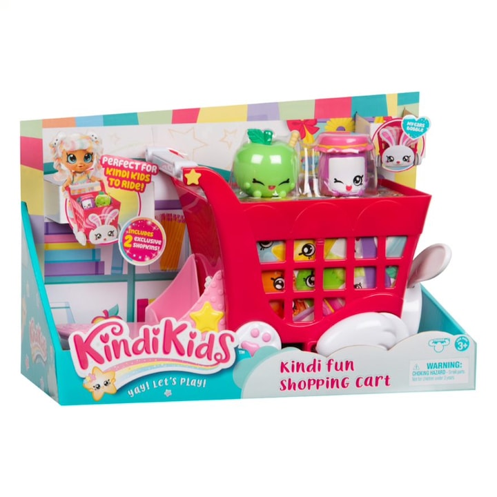 Reducere  RESIGILAT: Set de joaca Kindi Kids – Cos de cumparaturi cu accesorii