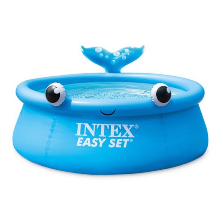 Reducere  RESIGILAT: Piscina gonflabila Intex – Easy Set, Jolly Whale 183 x 51 cm