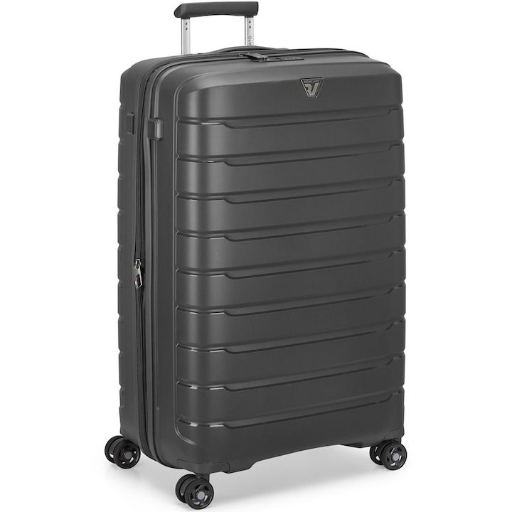 Reducere  RESIGILAT: Troler cabina Roncato B-Flying, 78 x 50 x 30/35cm, expandabil, 100% PP, 110/128 litri, 4.3 kg, antracit