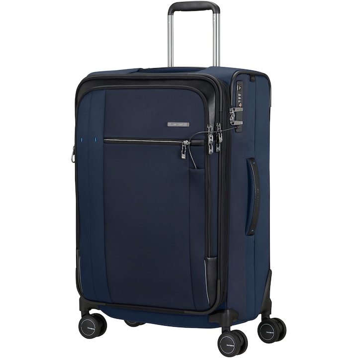 Reducere  RESIGILAT: Troler extensibil Samsonite Spectrolite 3.0 TRVL Spinner, 68x44x28/32 cm, 80/87 litri, bleumarin