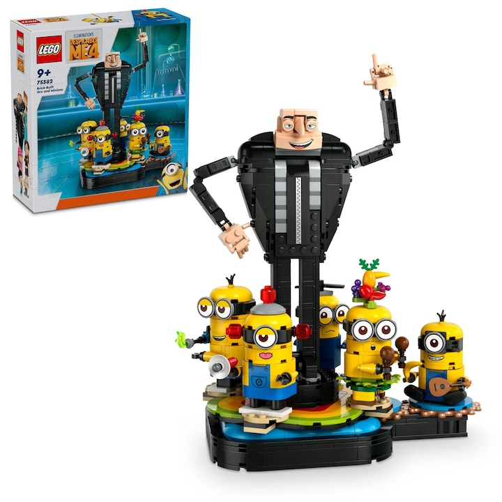 Reducere  RESIGILAT: LEGO® Minions – Despicable Me – Gru si minionii din caramizi 75582, 839 piese