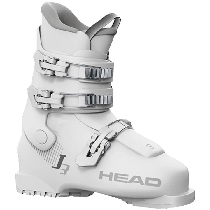 Reducere  RESIGILAT: Clapari ski Head J3 White pentru copii, 23.5 cm, alb/gri