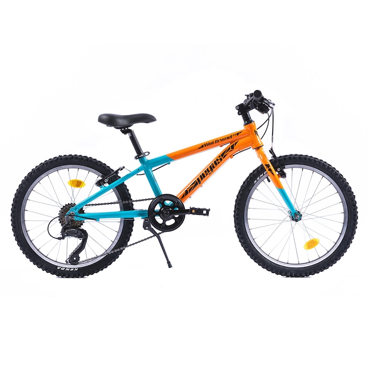 Reducere  RESIGILAT: Bicicleta MTB copii Pegas Mini Drumet 20 inch, Portocaliu/Turcoaz