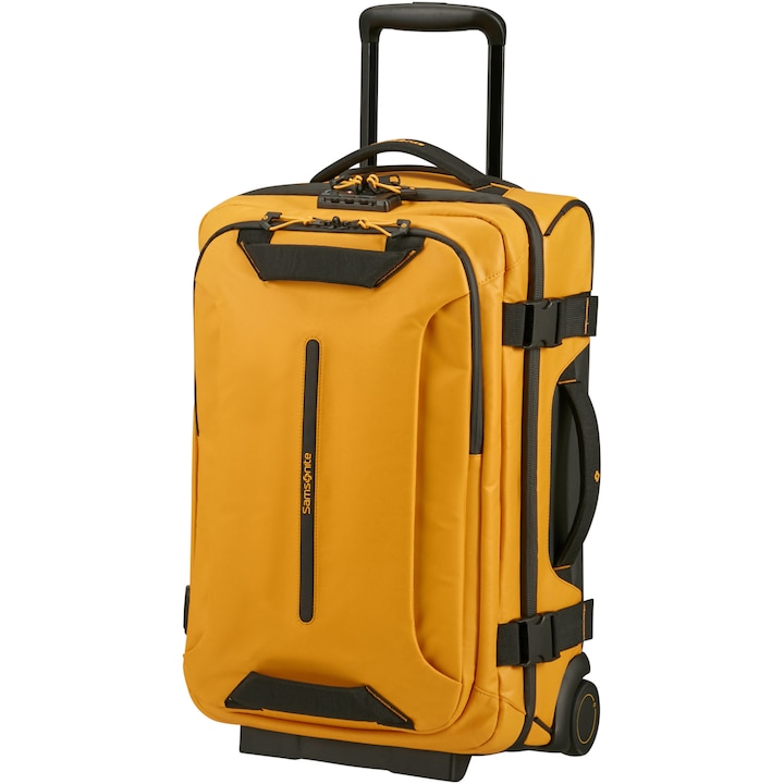 Reducere  RESIGILAT: Troler cabina Samsonite Ecodiver Duffle, 55x35x23 cm, 40 litri, galben