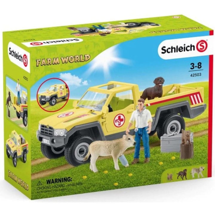 Reducere  RESIGILAT: Set figurine Schleich, Vizita veterinarului la ferma