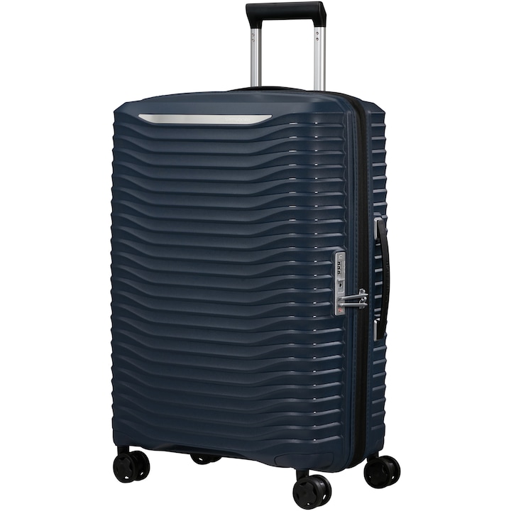 Reducere  RESIGILAT: Troler extensibil Samsonite Upscape Spinner, 68x47x28/31 cm, 75/83 litri, bleumarin