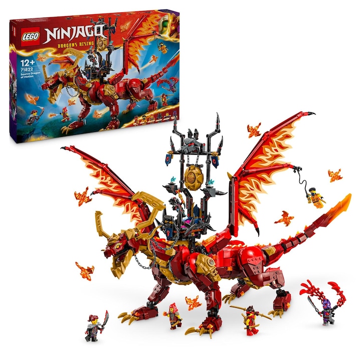 Reducere  RESIGILAT: LEGO® Ninjago® – Dragonul-sursa al miscarii 71822, 1716 piese