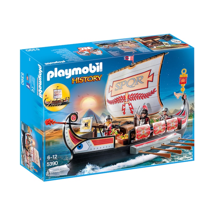 Reducere  RESIGILAT: Playmobil History – Nava razboinicilor romani