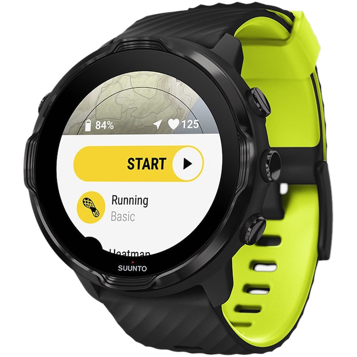 Reducere  RESIGILAT: Ceas sport Suunto 7 smart, Negru/Verde