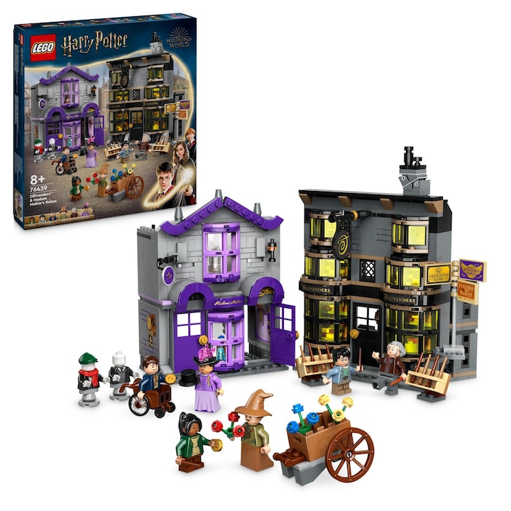 Reducere  RESIGILAT: LEGO® Harry Potter™ – Magazinul de baghete Ollivander si magazinul de haine al lui Madam Malkin 76439, 744 piese