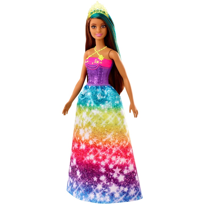 Reducere  RESIGILAT: Papusa Barbie Dreamtopia – Printesa cu coronita galbena