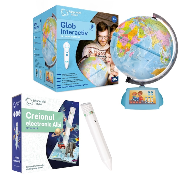 Reducere  RESIGILAT: Pachet Raspundel Istetel – Glob interactiv + Creion interactiv Albi 2.0