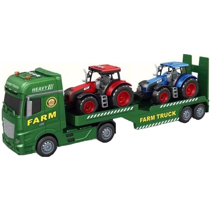 Reducere  RESIGILAT: Set de joaca Mappy City Farm – Camionul cu Utilaje, cu lumini si sunete, scara 1:12