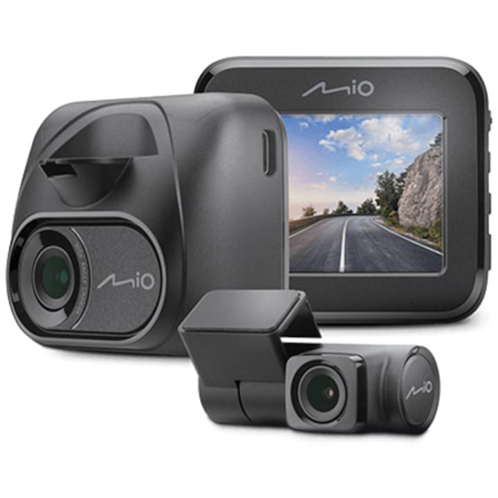 Reducere  RESIGILAT: Camera auto Mio MiVue C595WD Duala, GPS, WIFI, Sony STARVIS, Mod Noapte, Parcare optional