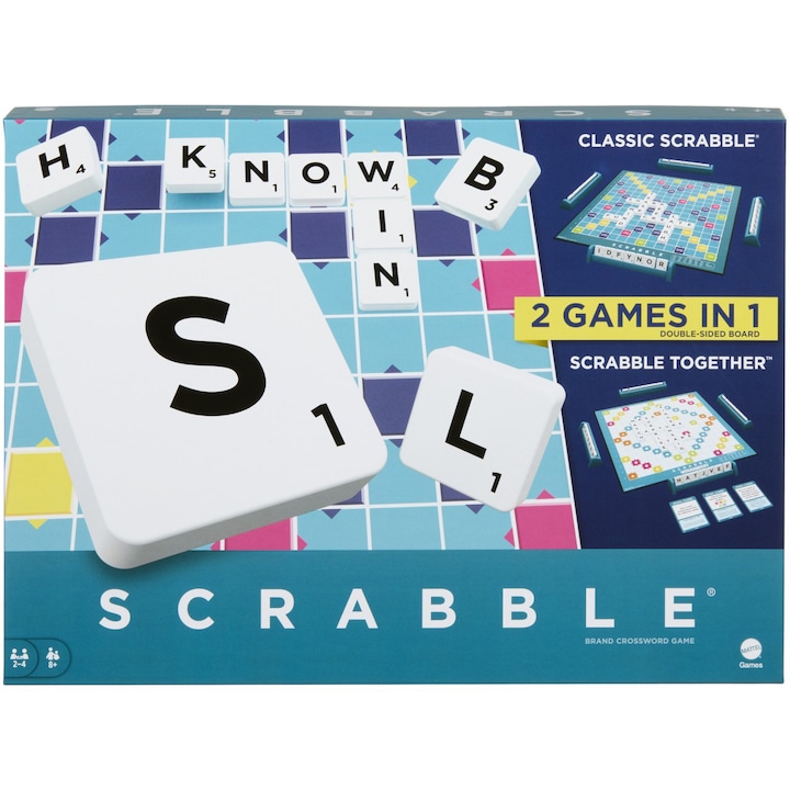 Reducere  RESIGILAT: Joc Scrabble 2 in 1