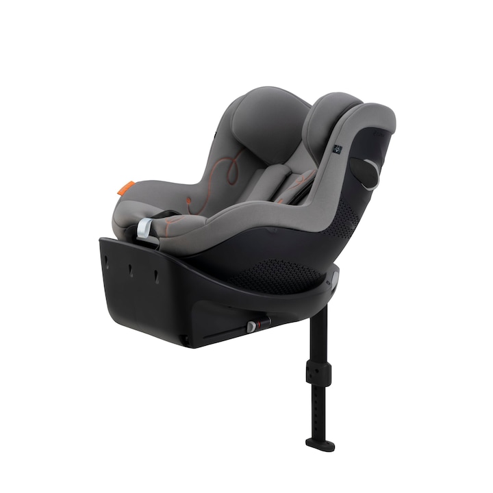 Reducere  RESIGILAT: Scaun auto rotativ pentru copii Cybex Gold SIRONA Gi I-SIZE Lava Grey, include baza ISOFIX