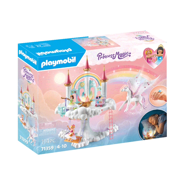 Reducere  RESIGILAT: Playmobil Princess Magic – Castelul Curcubeu in nori