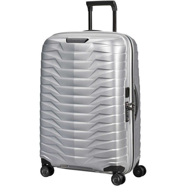 Reducere  RESIGILAT: Troler Samsonite Proxis Spinner, 69x48x29 cm, 75 litri, silver