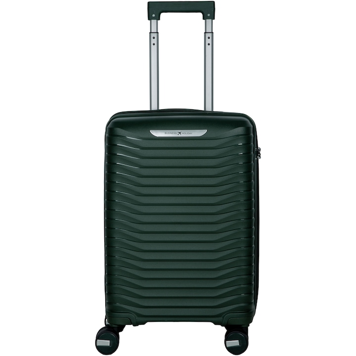 Reducere  RESIGILAT: Troler Business Holiday Express, cifru, TSA, 66 cm, verde inchis