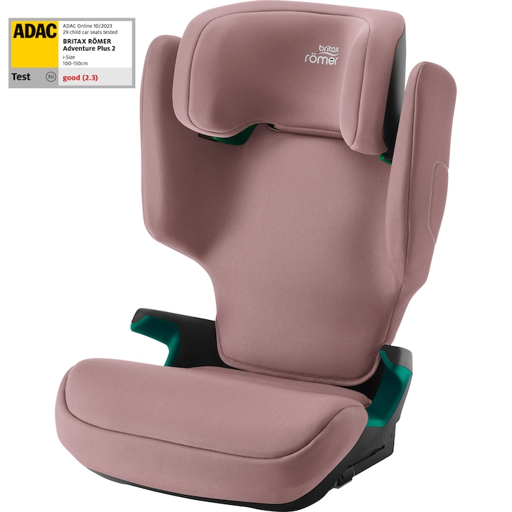 Reducere  RESIGILAT: Scaun auto cu isofix pentru copii Britax Romer, Discovery Plus 2, Dusty Rose, 3.5-12 ani, 100-150 cm, 15-36 kg, testat ADAC