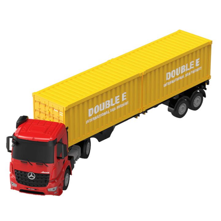 Reducere  RESIGILAT: Camion transport container RC, CaDa Mercedes Benz Arocs scara 1:26, E664-003