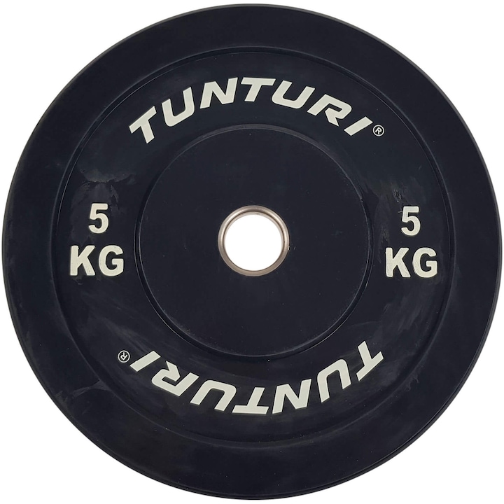 Reducere  RESIGILAT: Disc cauciuc Tunturi Bumper, 5 kg, negru