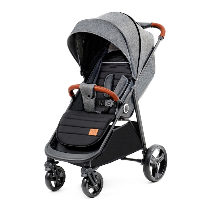 Reducere  RESIGILAT: Carucior sport, ultra compact, Kinderkraft Grande Plus, 0-22 kg, grey