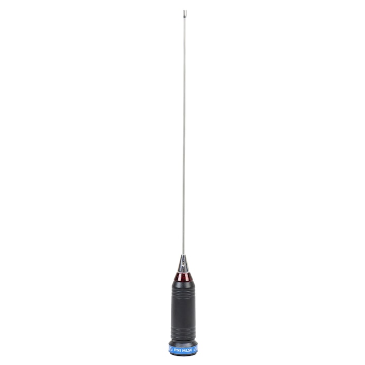 Reducere  RESIGILAT: Antena CB PNI ML50, lungime 48cm, 26-28MHz, 600W cu cablu de legatura RG58 3,5 metri, fara mufa PL259