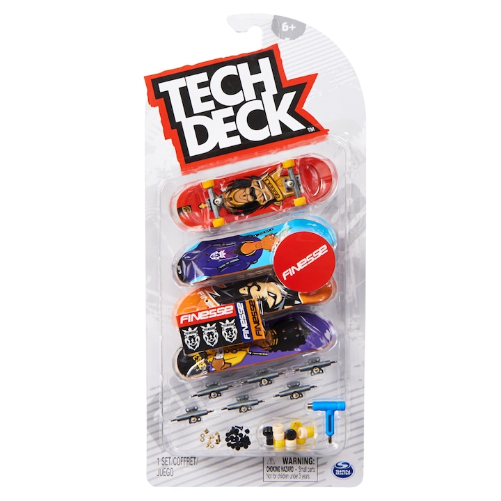 Reducere  RESIGILAT: Set 4 piese Tech Deck – Fingerboard Finesse, 9.6 cm