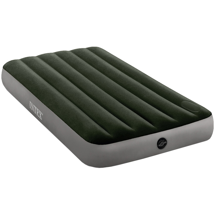 Reducere  RESIGILAT: Saltea Intex Downy AirBed, pompa integrata, 99x191x25cm