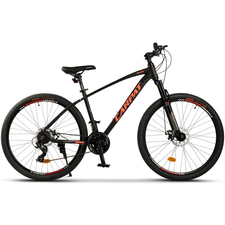 Reducere  RESIGILAT: Bicicleta MTB Carpat Invictus C2757C 27.5″, negru/portocaliu