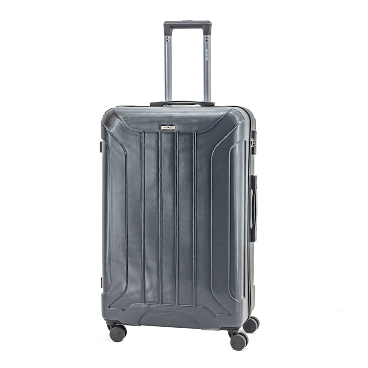 Reducere  RESIGILAT: Troler Lamonza Capri, 4 roti, cifru, 4.4 kg, 78x50x28 CM, gri