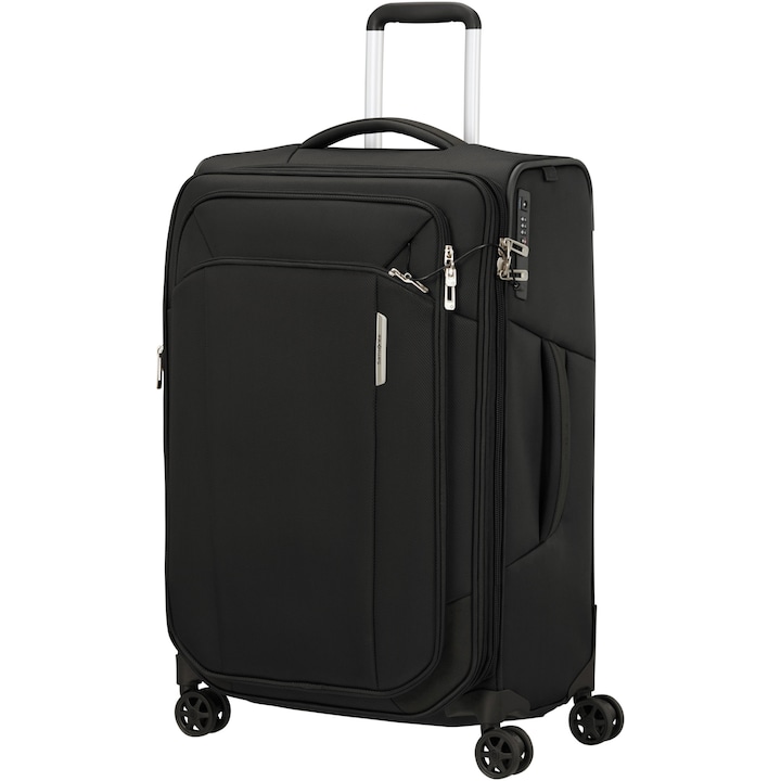 Reducere  RESIGILAT: Troler extensibil Samsonite Respark Spinner, 67x43x29/33 cm, 82/92 litri, negru