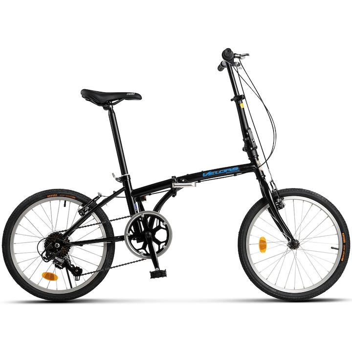 Reducere  RESIGILAT: Bicicleta pliabila Velors Advantage V2052A 20″, negru/albastru