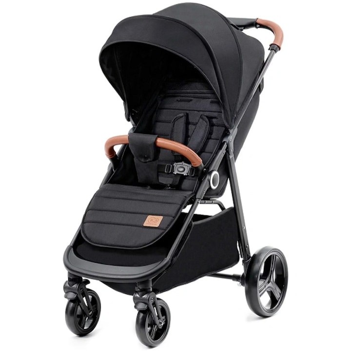 Reducere  RESIGILAT: Carucior sport, ultra compact, Kinderkraft Grande Plus, 0-22 kg, negru