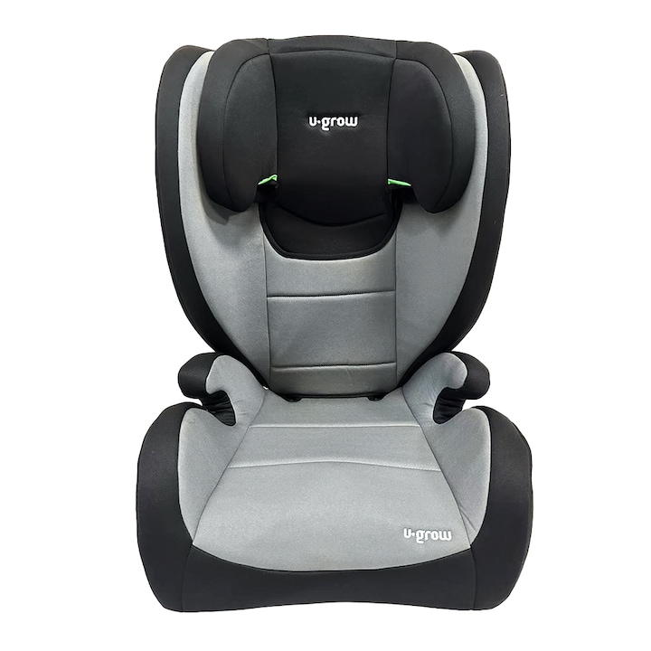 Reducere  RESIGILAT: Scaun auto pentru copii U-Grow, 100-150 cm, certificat R129, cu isofix, 4-12 ani, gri/negru