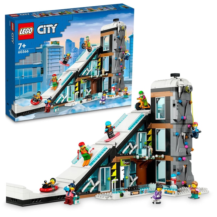 Reducere  RESIGILAT: LEGO® City – Centru de schi si escalada 60366, 1045 piese