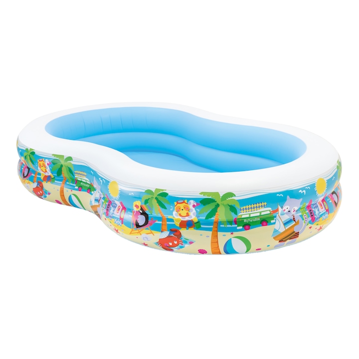 Reducere  RESIGILAT: Piscina gonflabila Intex – Swim Center™, Seashore, 262 x 160 x 46 cm