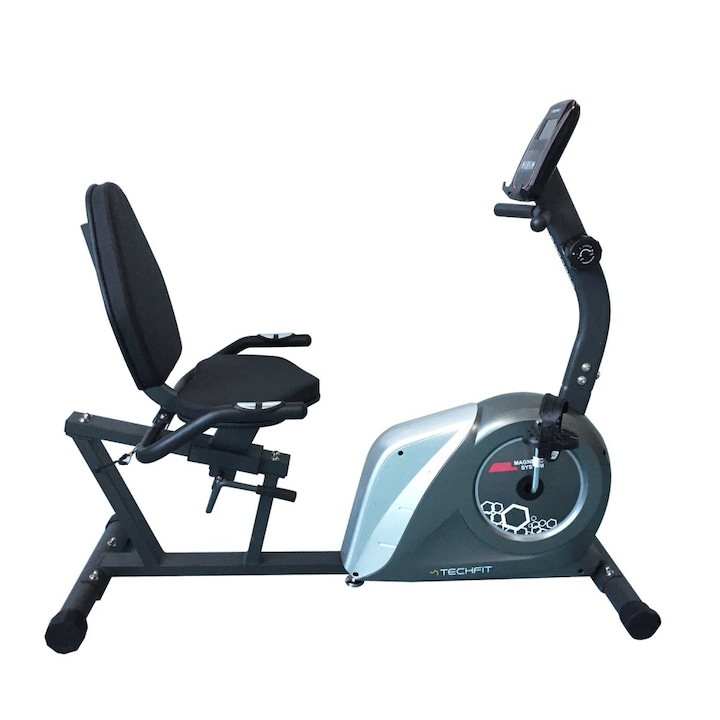 Reducere  RESIGILAT: Bicicleta fitness magnetica Techfit R300PRO, 130x57x110 cm, gri